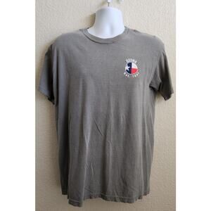 Comfort Colors Gray Texas Flag Ozona T Shirt Medium Lightweight Stretch Soft
